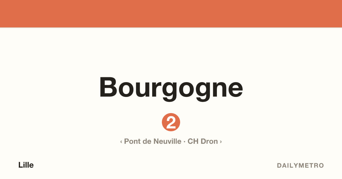 Station Bourgogne · Lignes 2