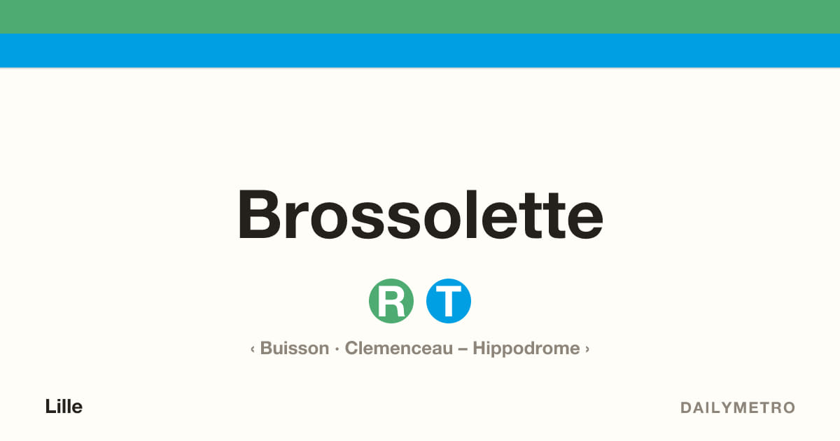 Station Brossolette · Lignes R, T