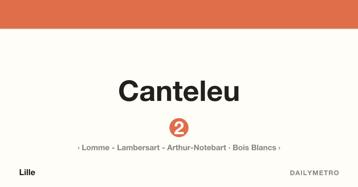 Canteleu station · Lines 2
