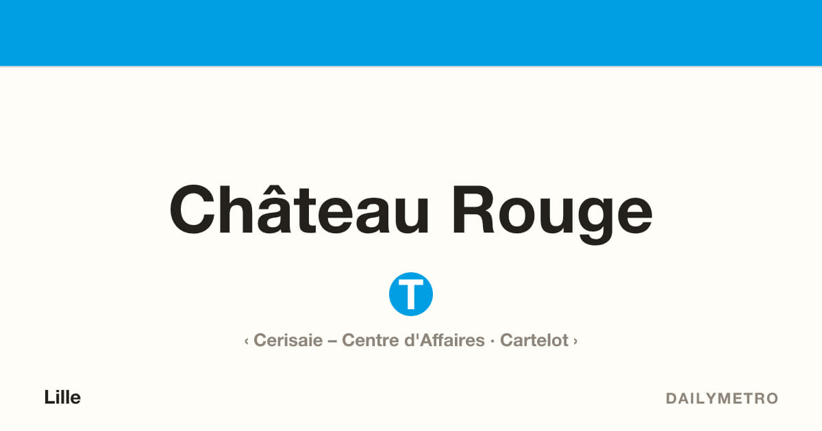 Station Château Rouge · Lignes T