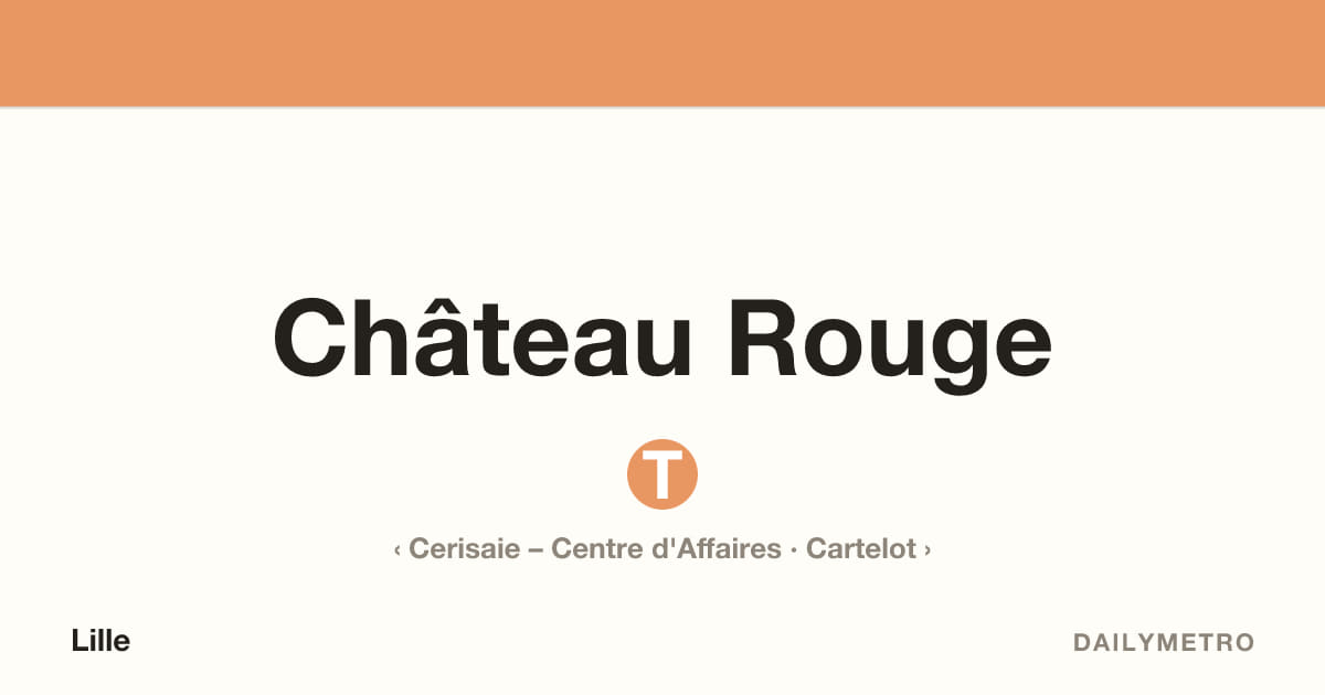 Château Rouge station · Lines T