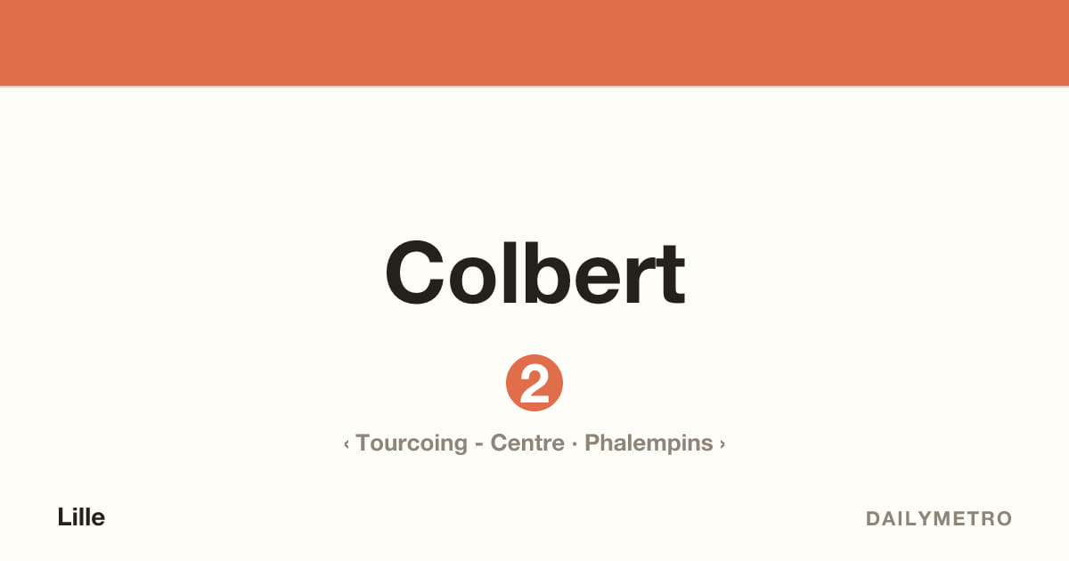 Station Colbert · Lignes 2