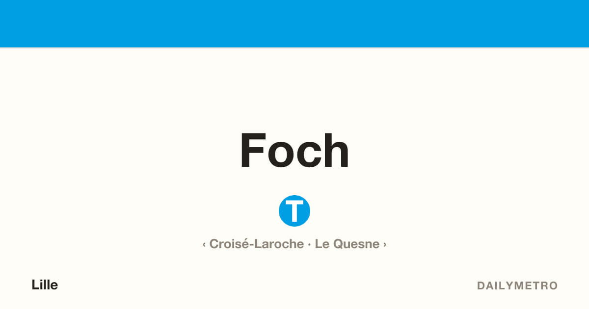 Station Foch · Lignes T
