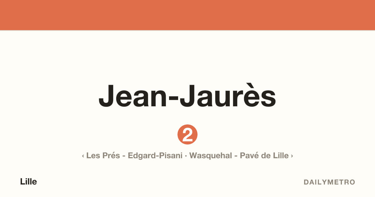Station Jean-Jaurès · Lignes 2