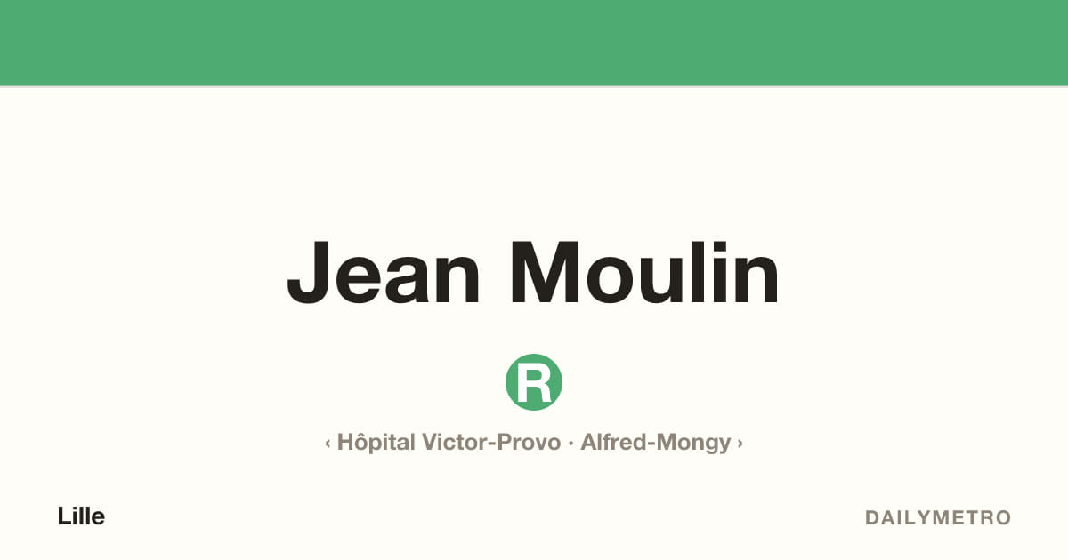 Jean Moulin station · Lines R