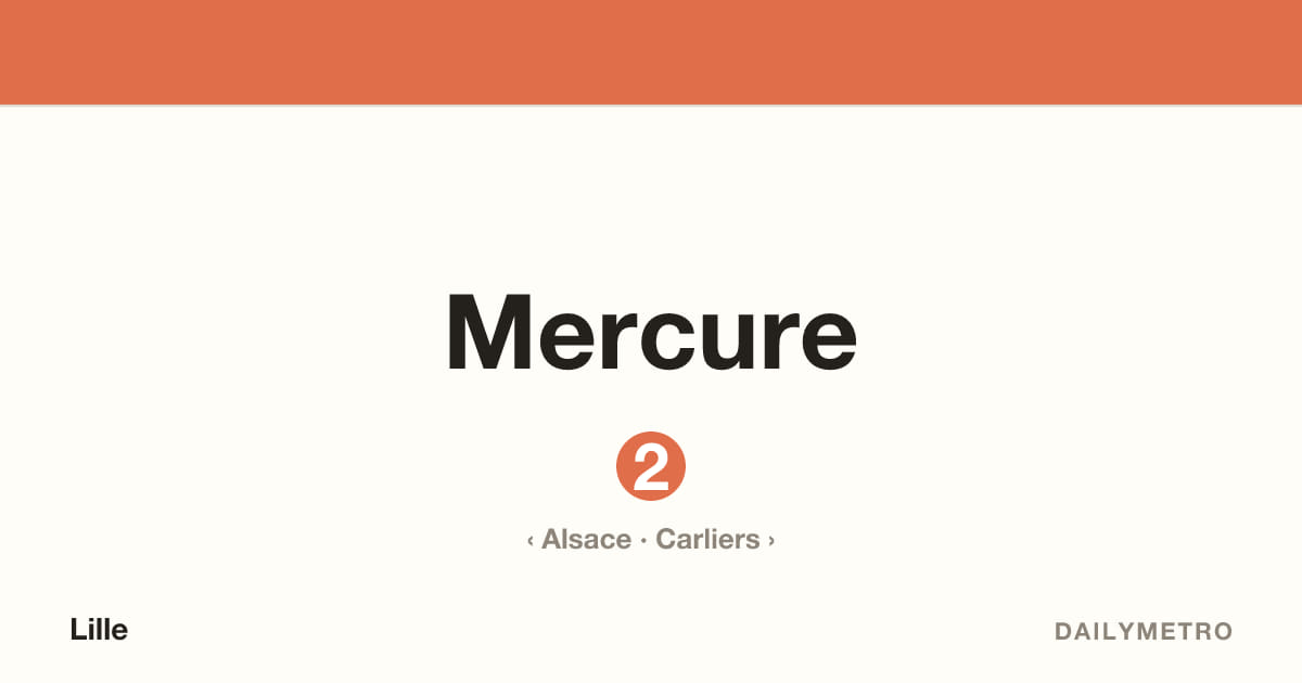 Station Mercure · Lignes 2