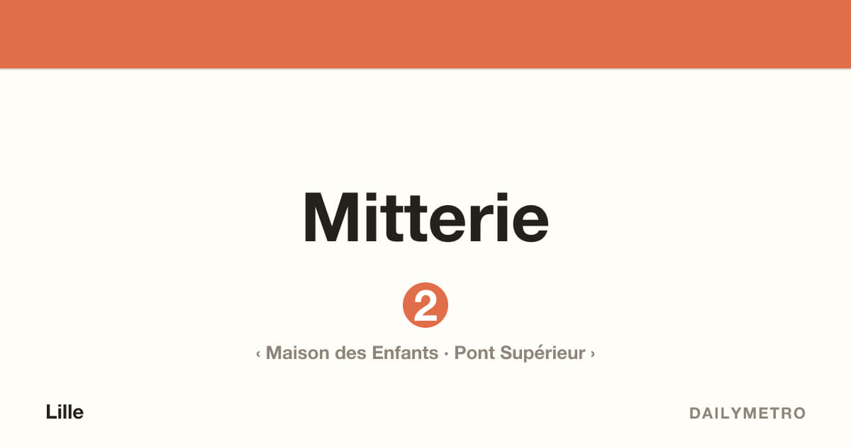 Station Mitterie · Lignes 2