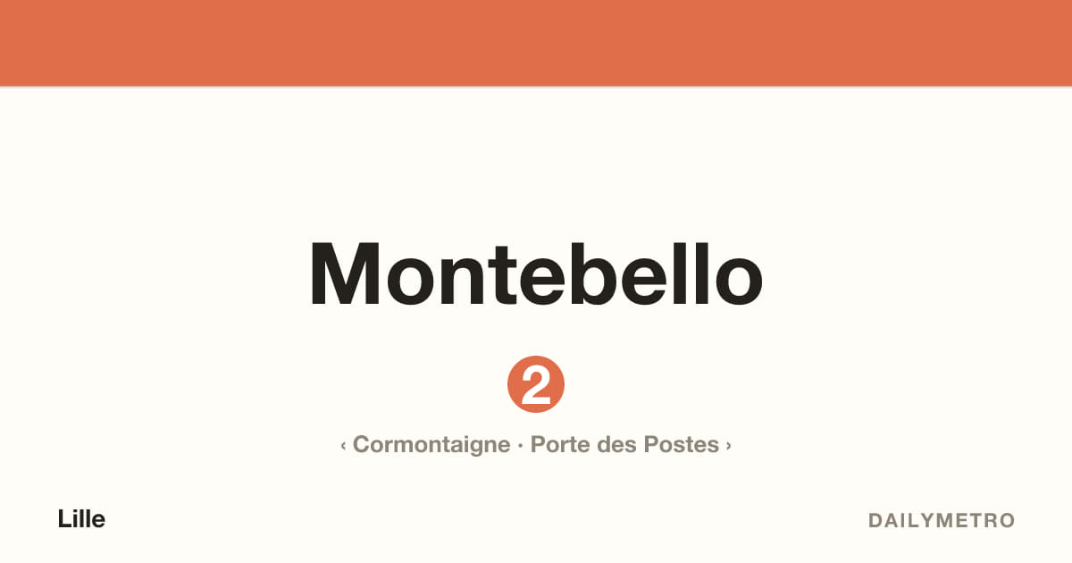 Montebello station · Lines 2