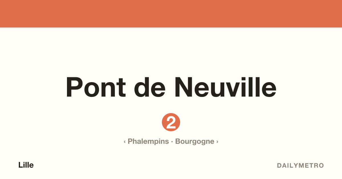 Station Pont de Neuville · Lignes 2