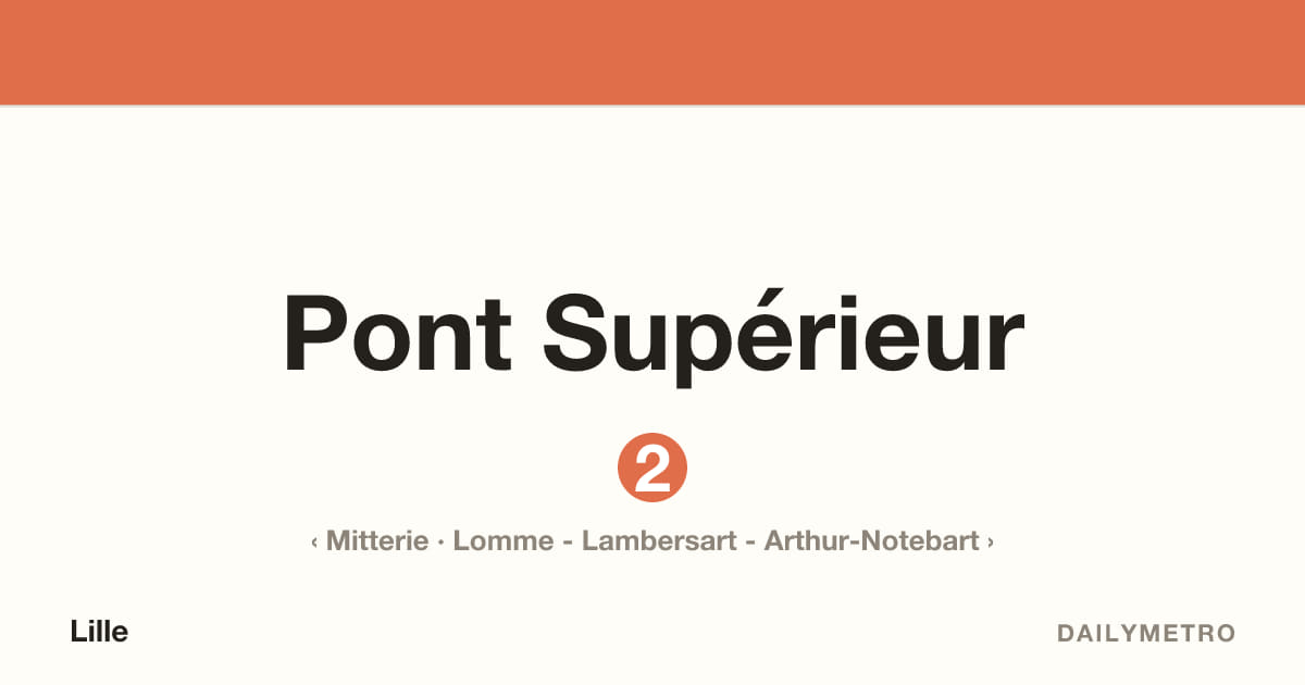 Station Pont Supérieur · Lignes 2