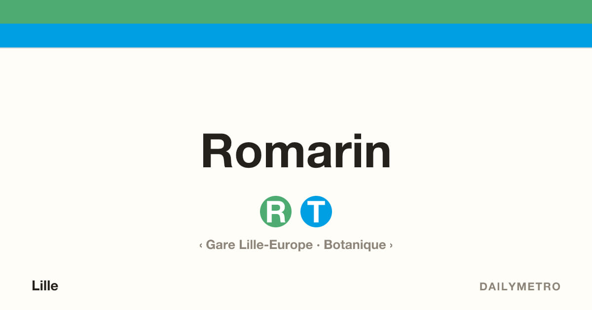 Station Romarin · Lignes R, T