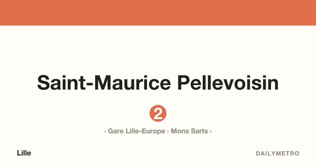 Station Saint-Maurice Pellevoisin · Lignes 2