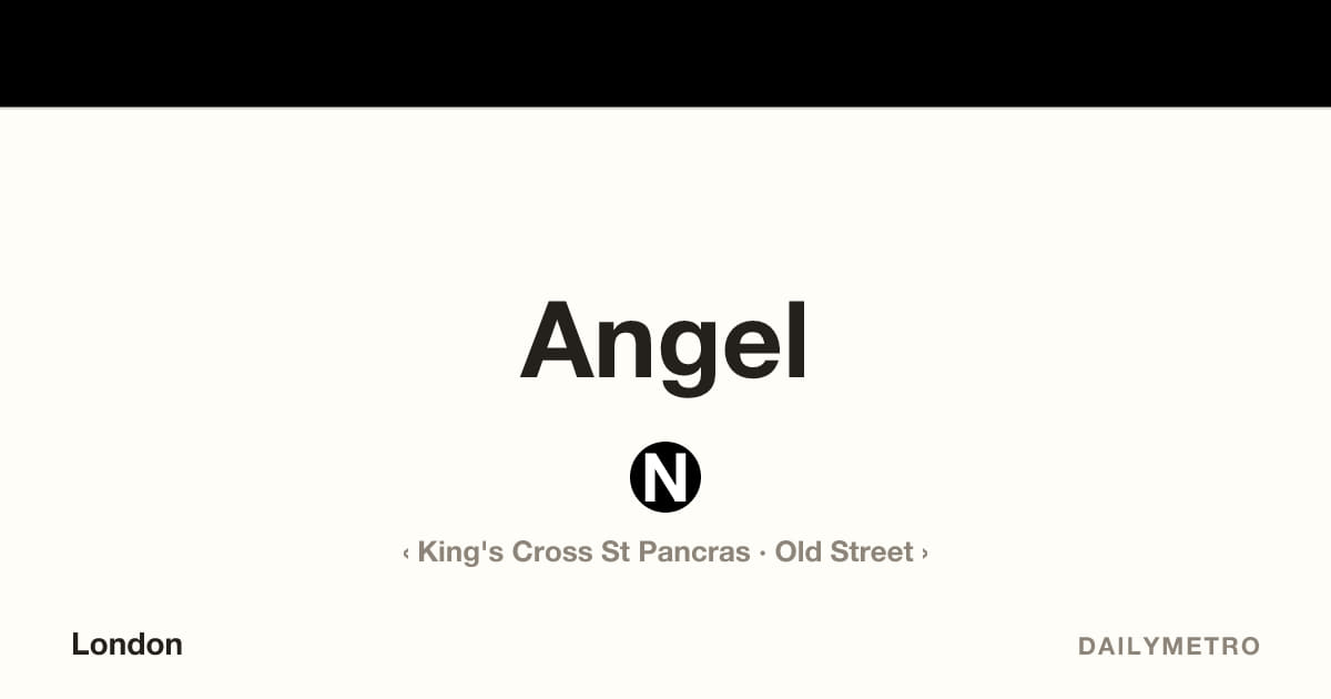 Angel station · Lines Northern