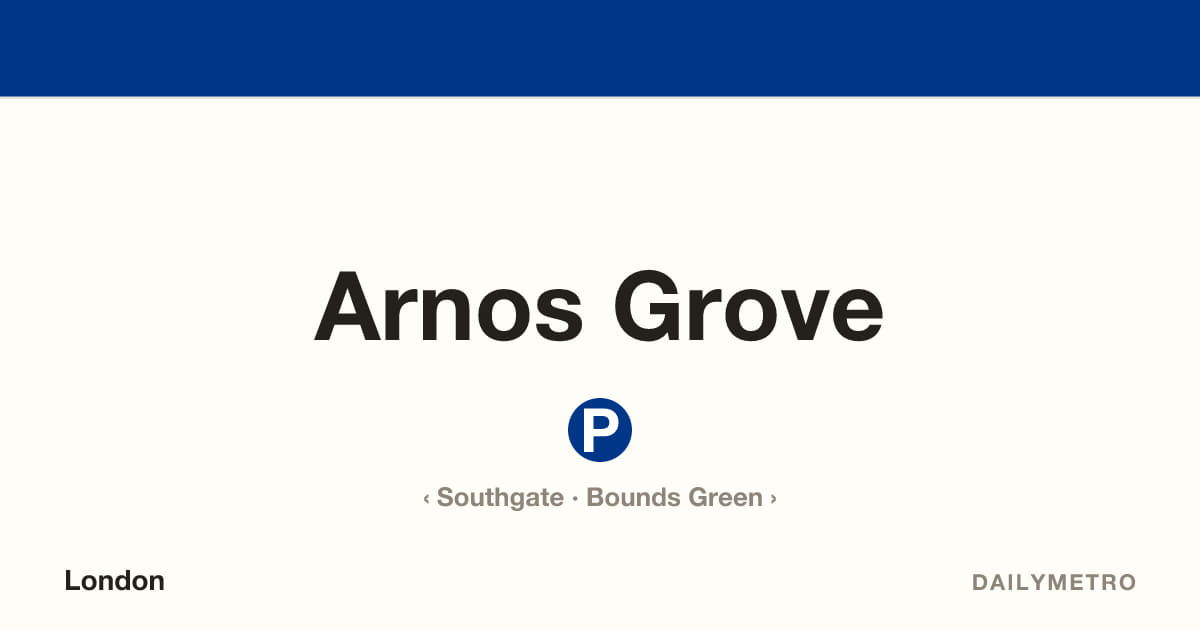 Arnos Grove station · Lines Piccadilly