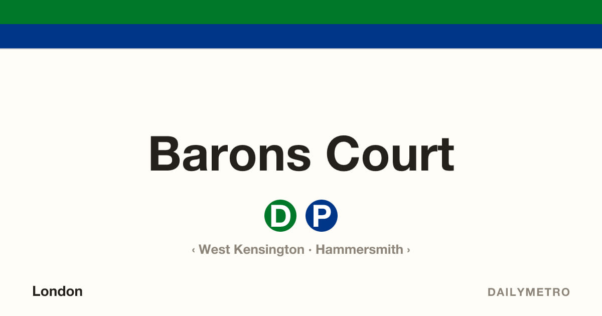 Barons Court station · Lines District, Piccadilly