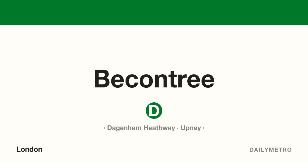 Becontree station · Lines District