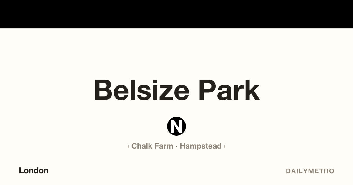 Belsize Park station · Lines Northern
