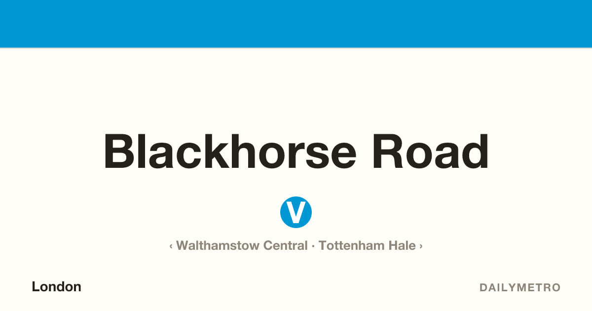 Blackhorse Road station · Lines Victoria