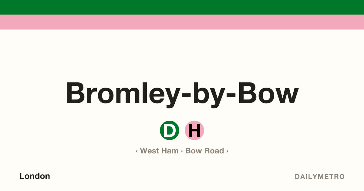 Bromley-by-Bow station · Lines District, Hammersmith & City