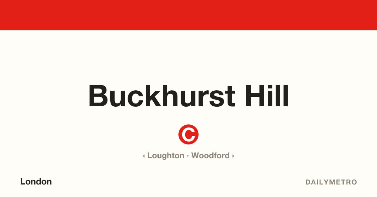 Buckhurst Hill station · Lines Central