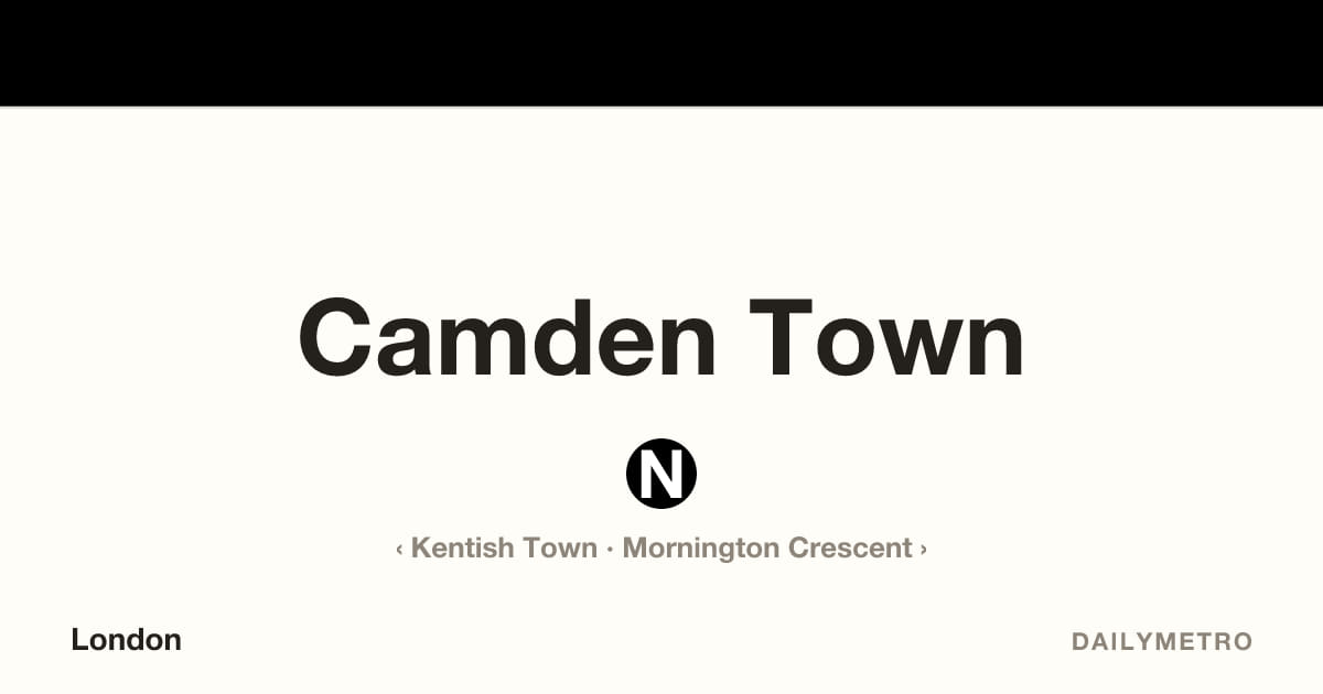 Camden Town station · Lines Northern