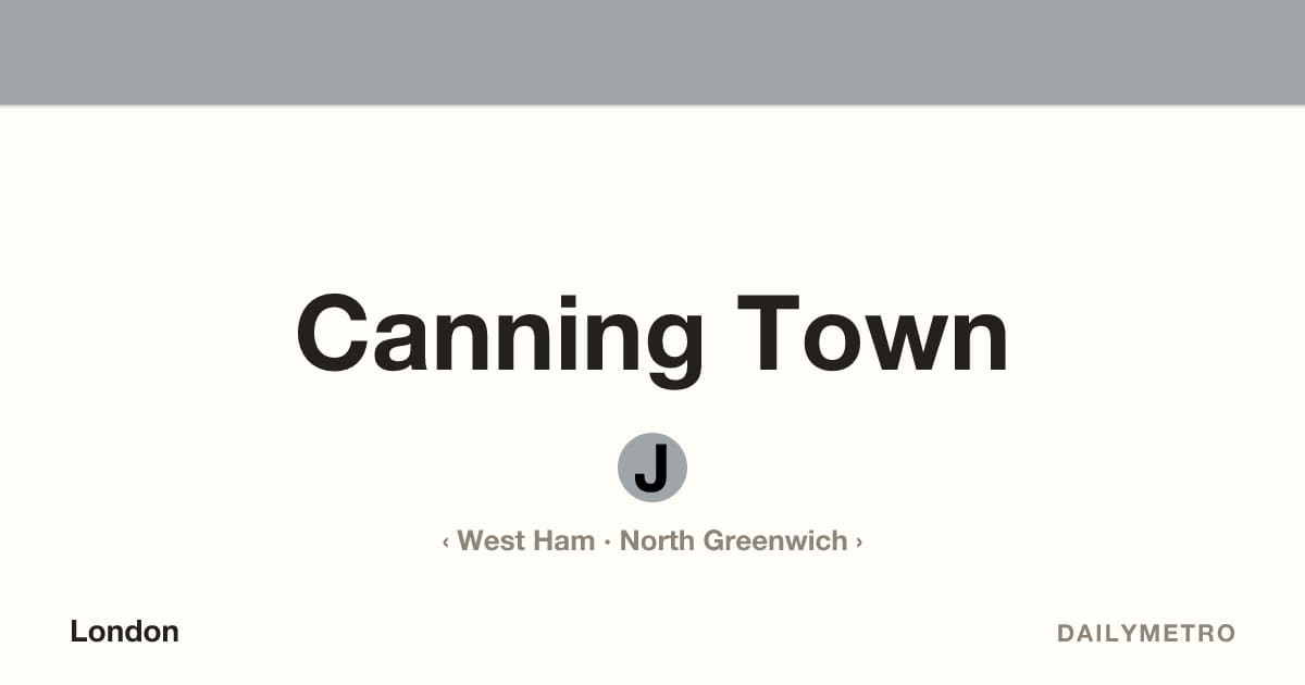 Canning Town station · Lines Jubilee