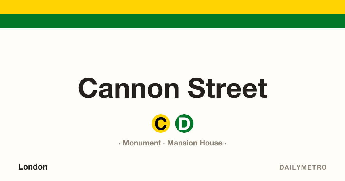 Cannon Street station · Lines Circle, District