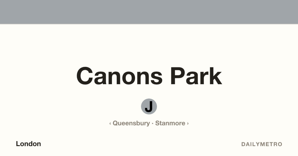 Canons Park station · Lines Jubilee