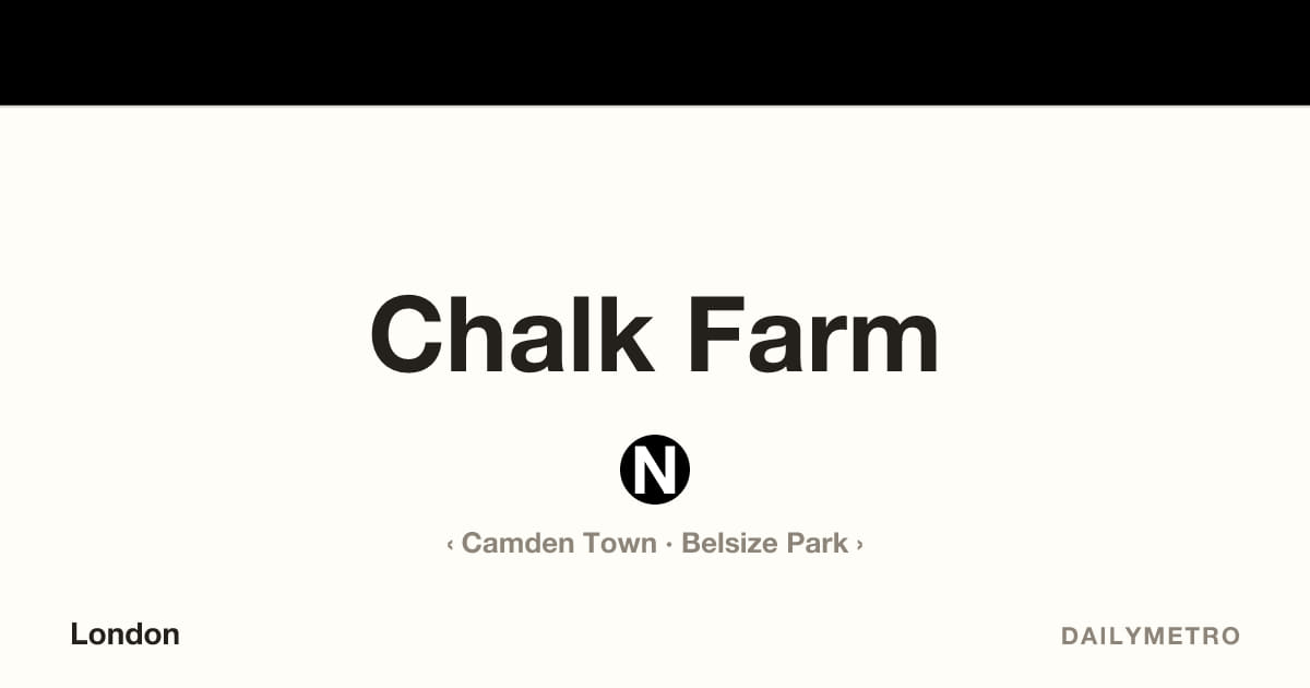 Chalk Farm station · Lines Northern