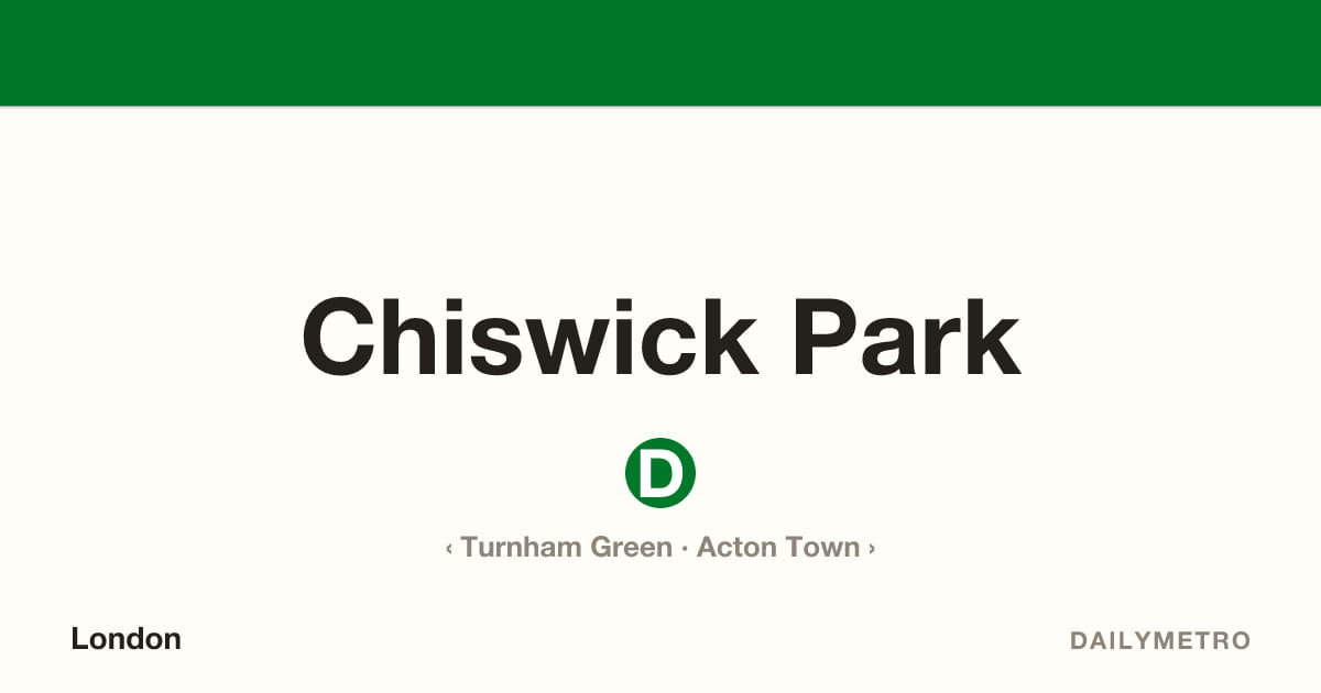 Chiswick Park station · Lines District