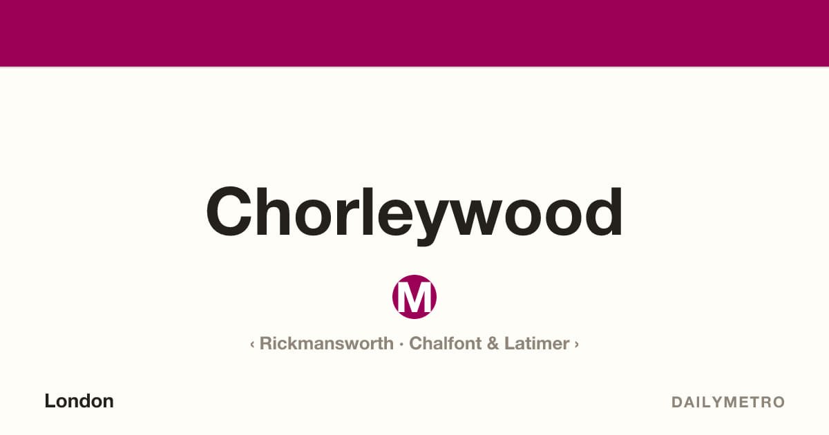 Chorleywood station · Lines Metropolitan