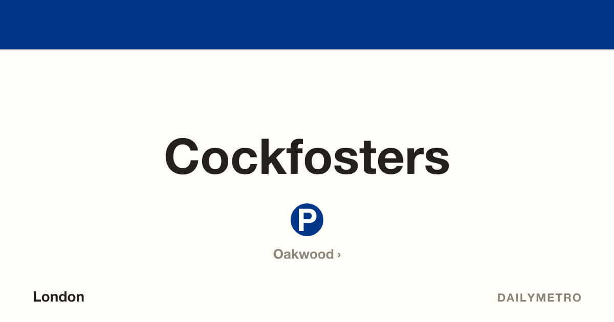 Cockfosters station · Lines Piccadilly