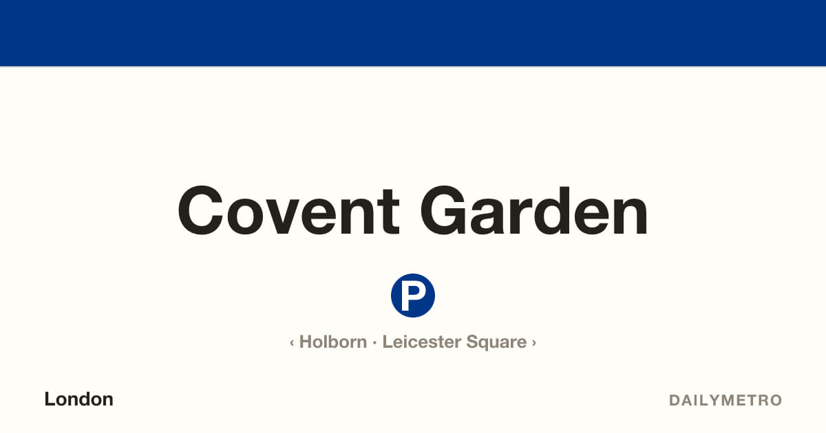 Covent Garden station · Lines Piccadilly