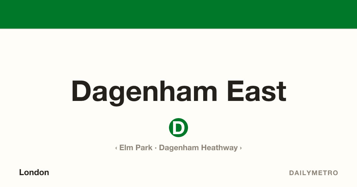 Dagenham East station · Lines District