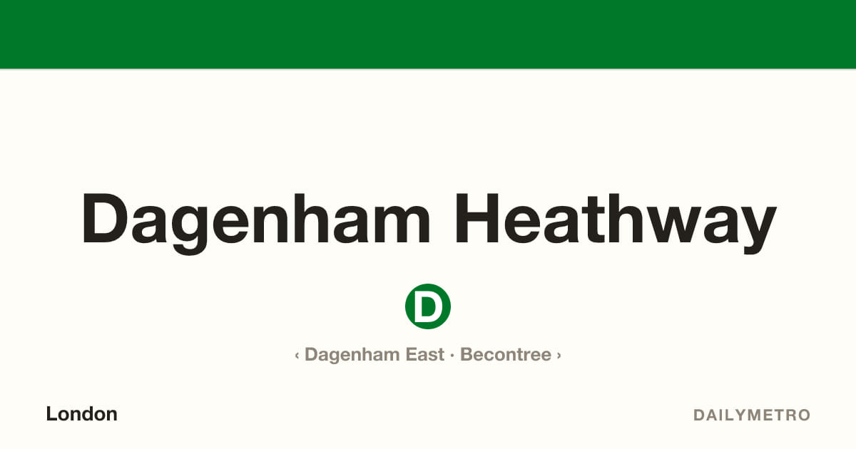 Dagenham Heathway station · Lines District