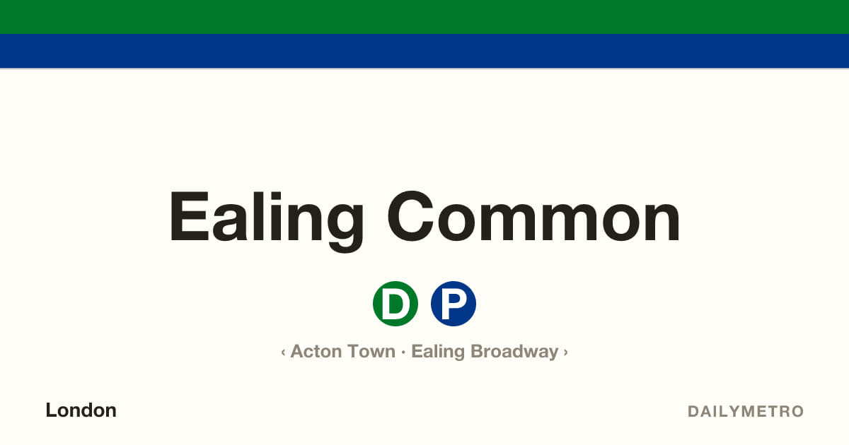 Ealing Common station · Lines District, Piccadilly