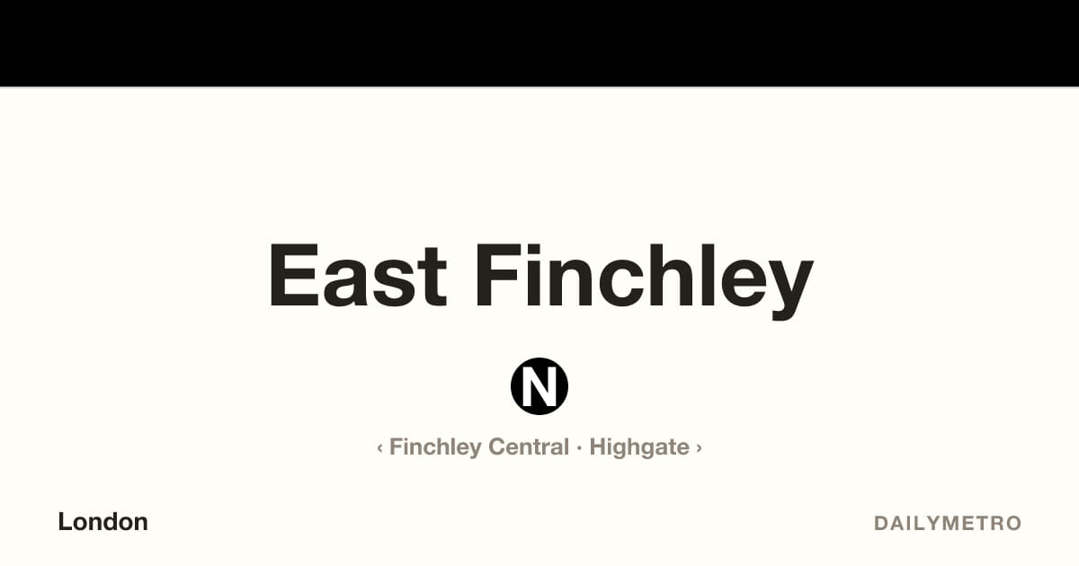East Finchley station · Lines Northern