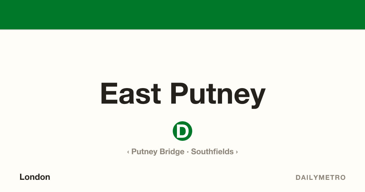 East Putney station · Lines District