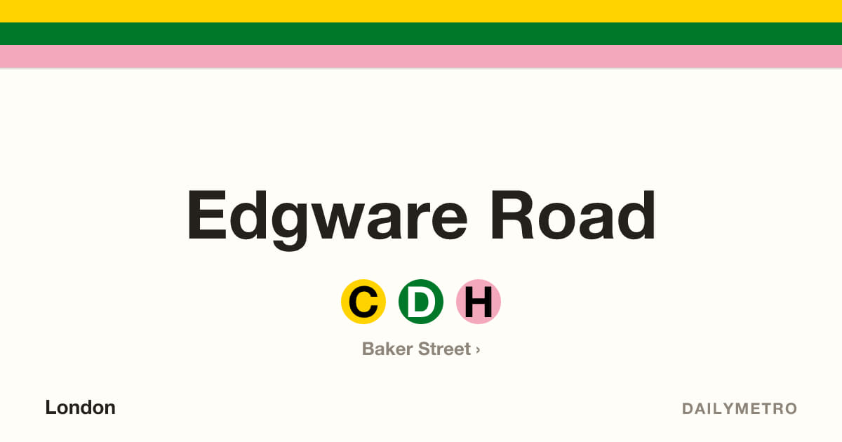 Edgware Road station · Lines Circle, District, Hammersmith & City