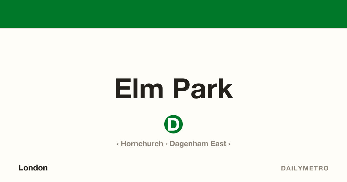 Elm Park station · Lines District