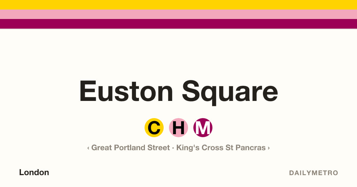 Euston Square station · Lines Circle, Hammersmith & City, Metropolitan