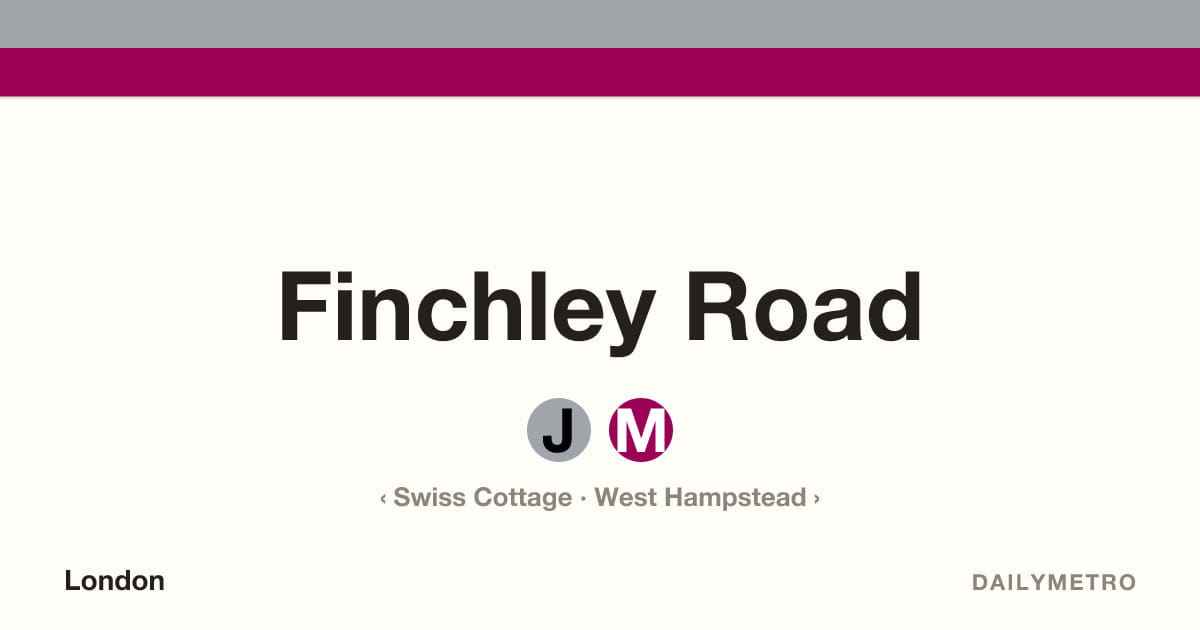 Finchley Road station · Lines Jubilee, Metropolitan