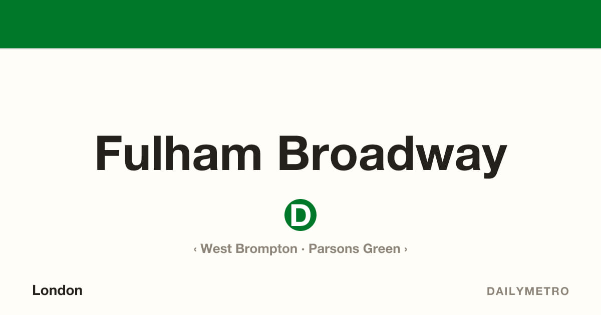Fulham Broadway station · Lines District