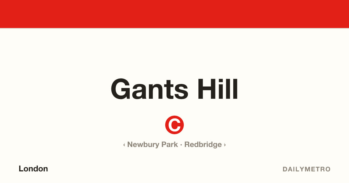 Gants Hill station · Lines Central