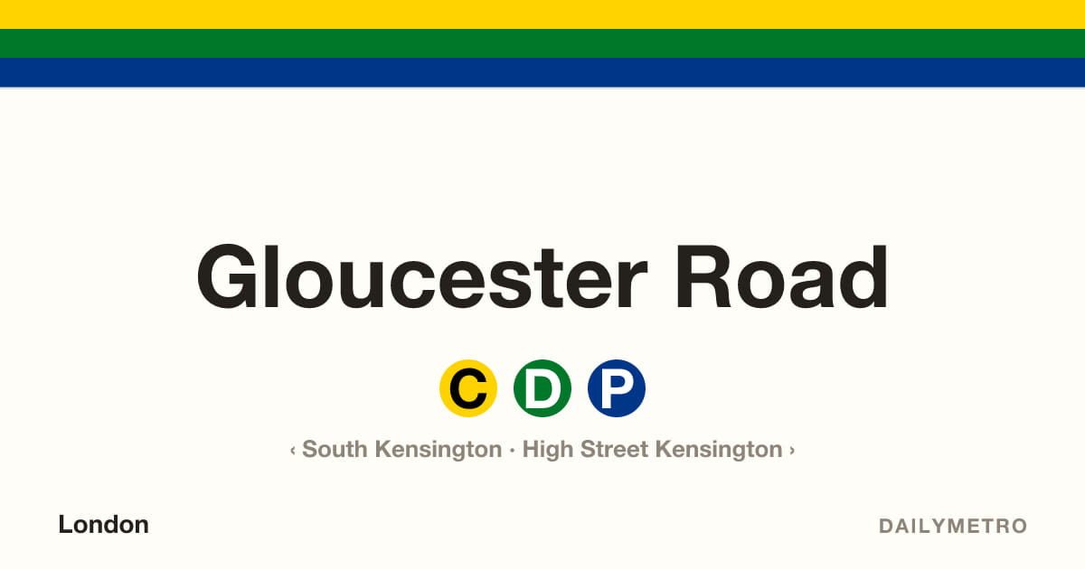 Gloucester Road station · Lines Circle, District, Piccadilly