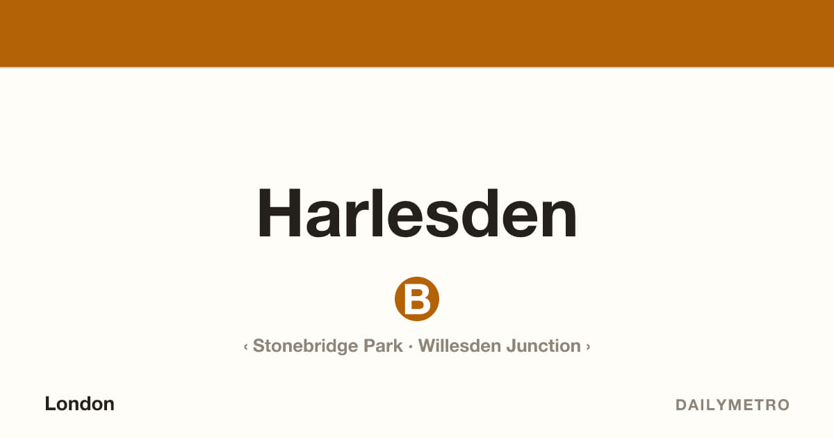 Harlesden station · Lines Bakerloo