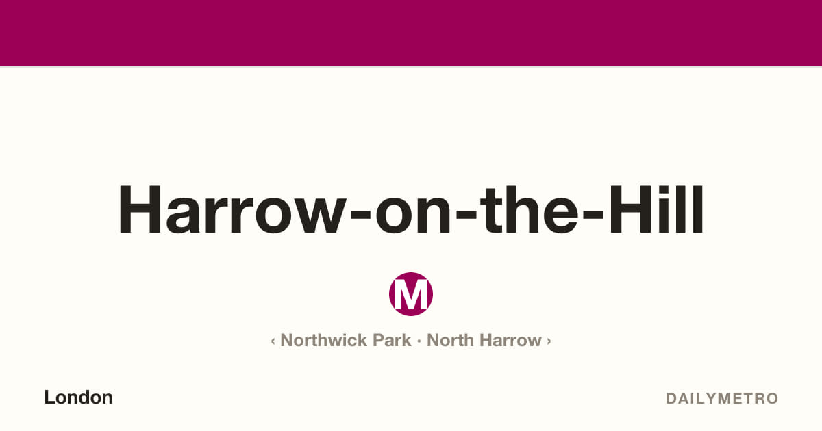Harrow-on-the-Hill station · Lines Metropolitan