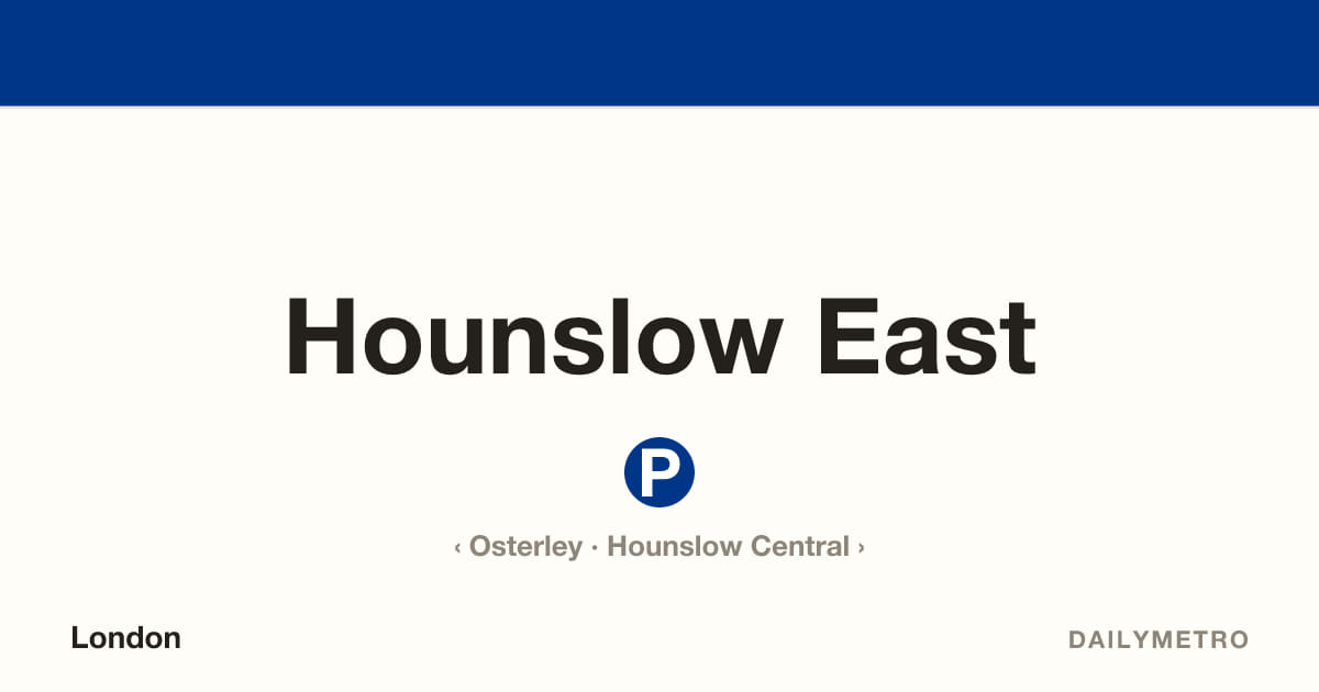 Hounslow East station · Lines Piccadilly