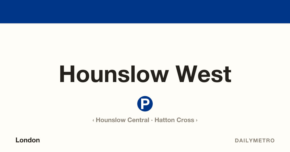 Hounslow West station · Lines Piccadilly