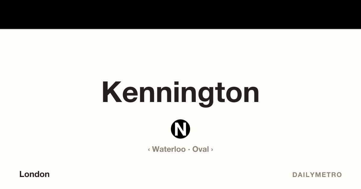 Kennington station · Lines Northern